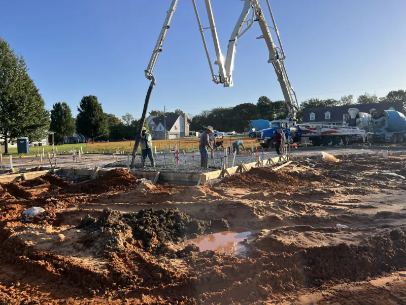 Ready to pour concrete foundation.
