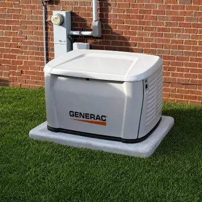 Residential Generac generator installed.