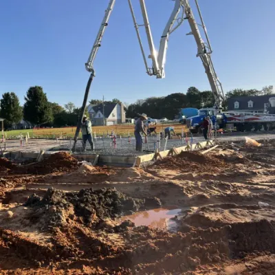 Ready to pour concrete foundation.
