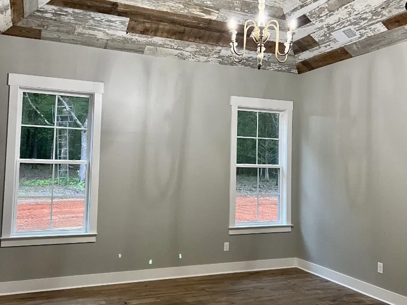 Custom wood ceiling planks,